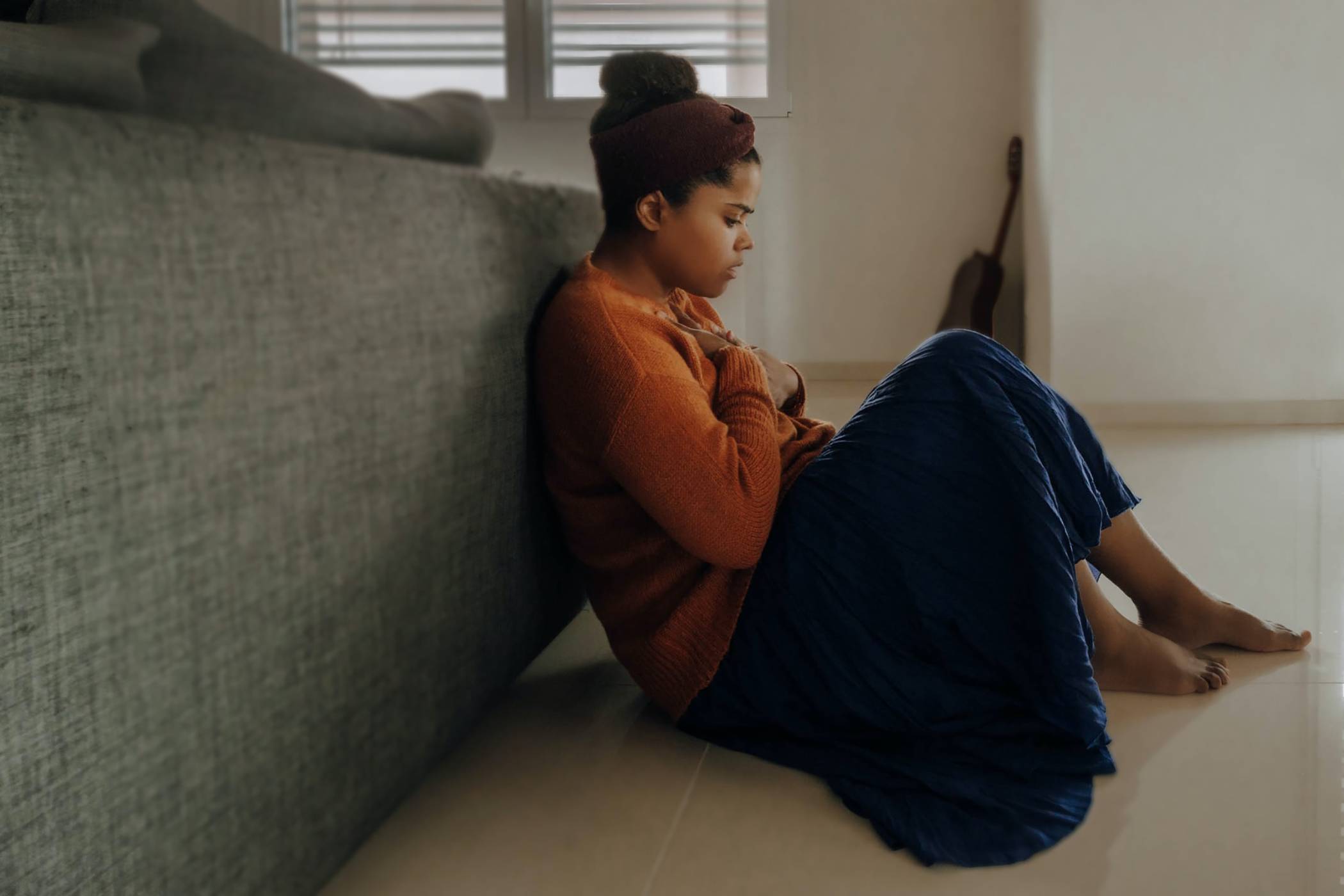 coping-skills-anxiety-flourish-psychology Millennial woman coping with anxiety
