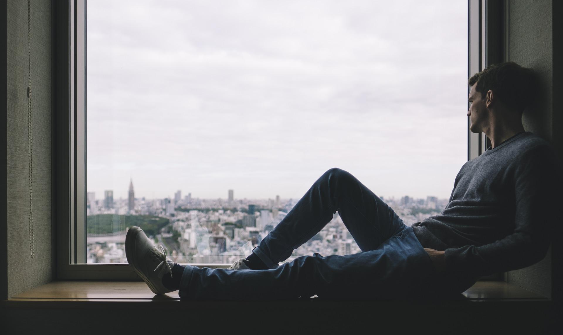 man alone depressed image a depressed man