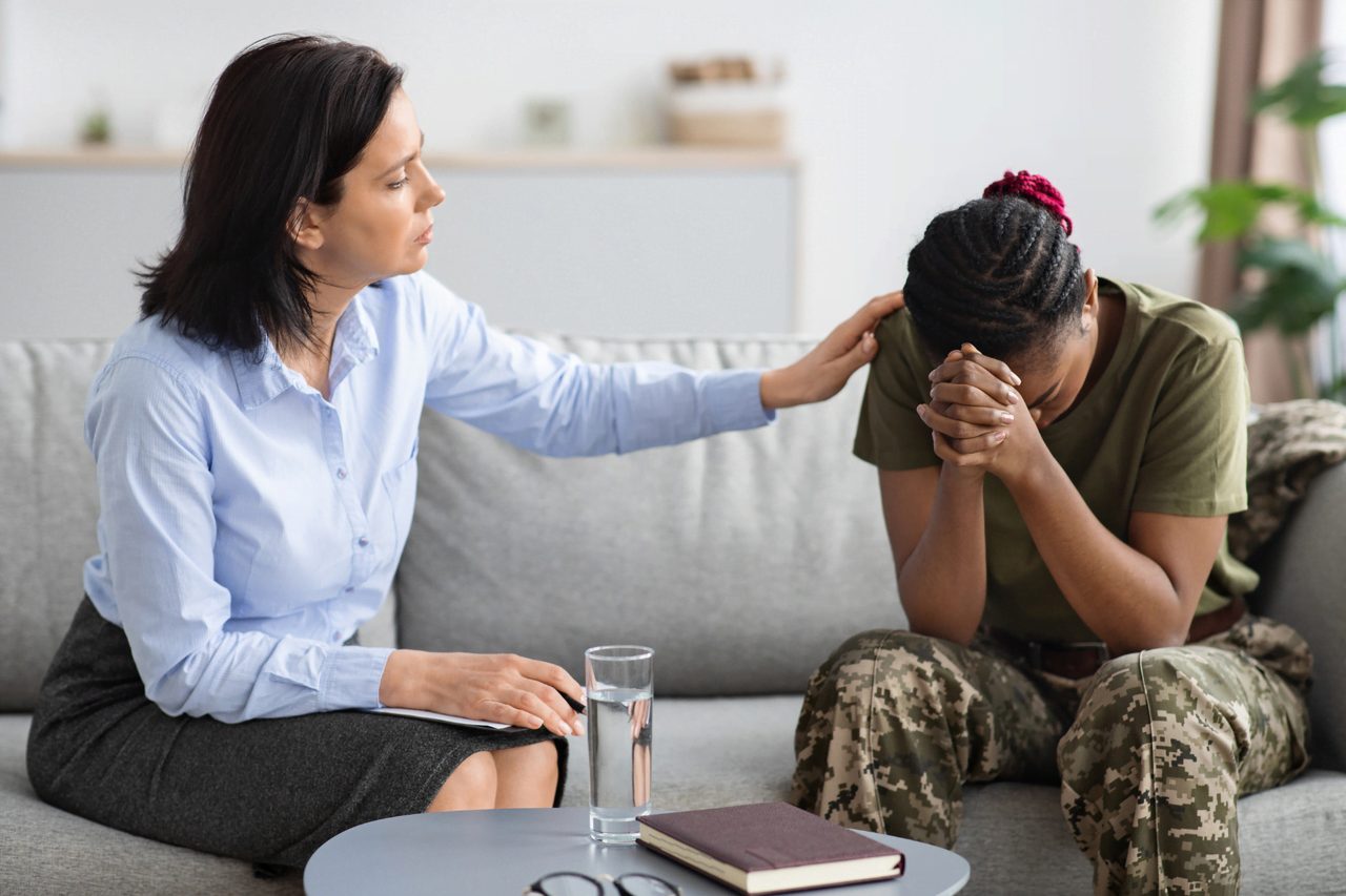 Young NYC business woman gets a panic attack that looks like a heart attack